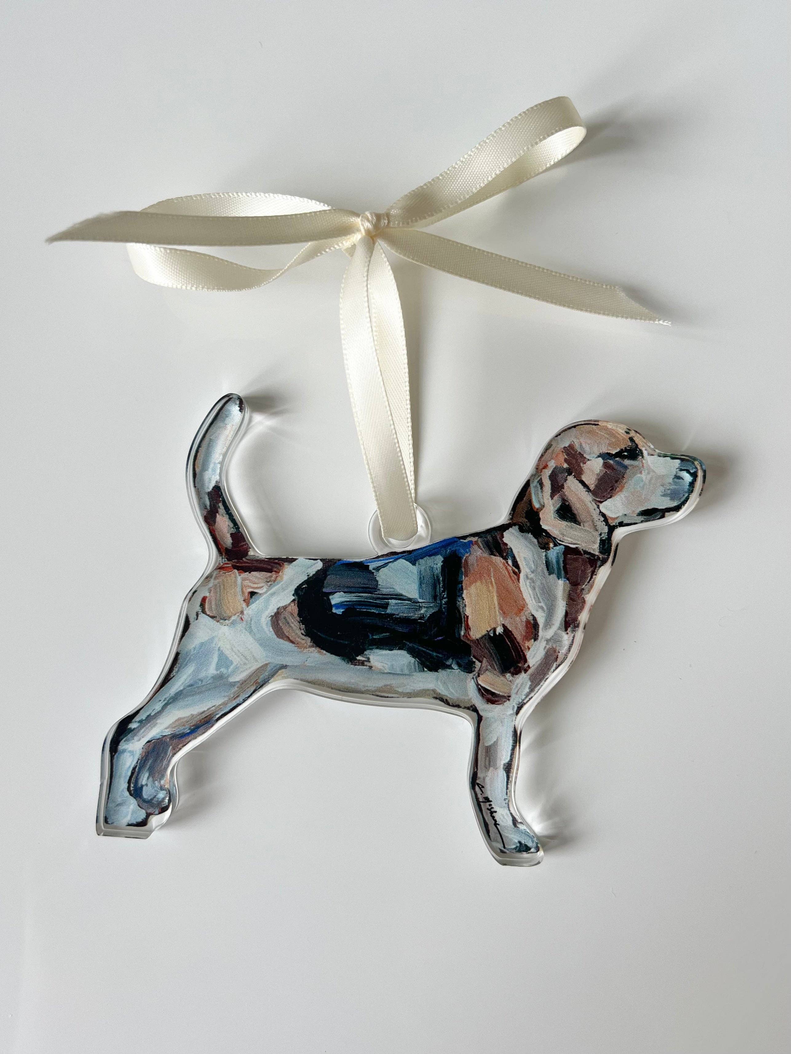 Acrylic Beagle Ornament