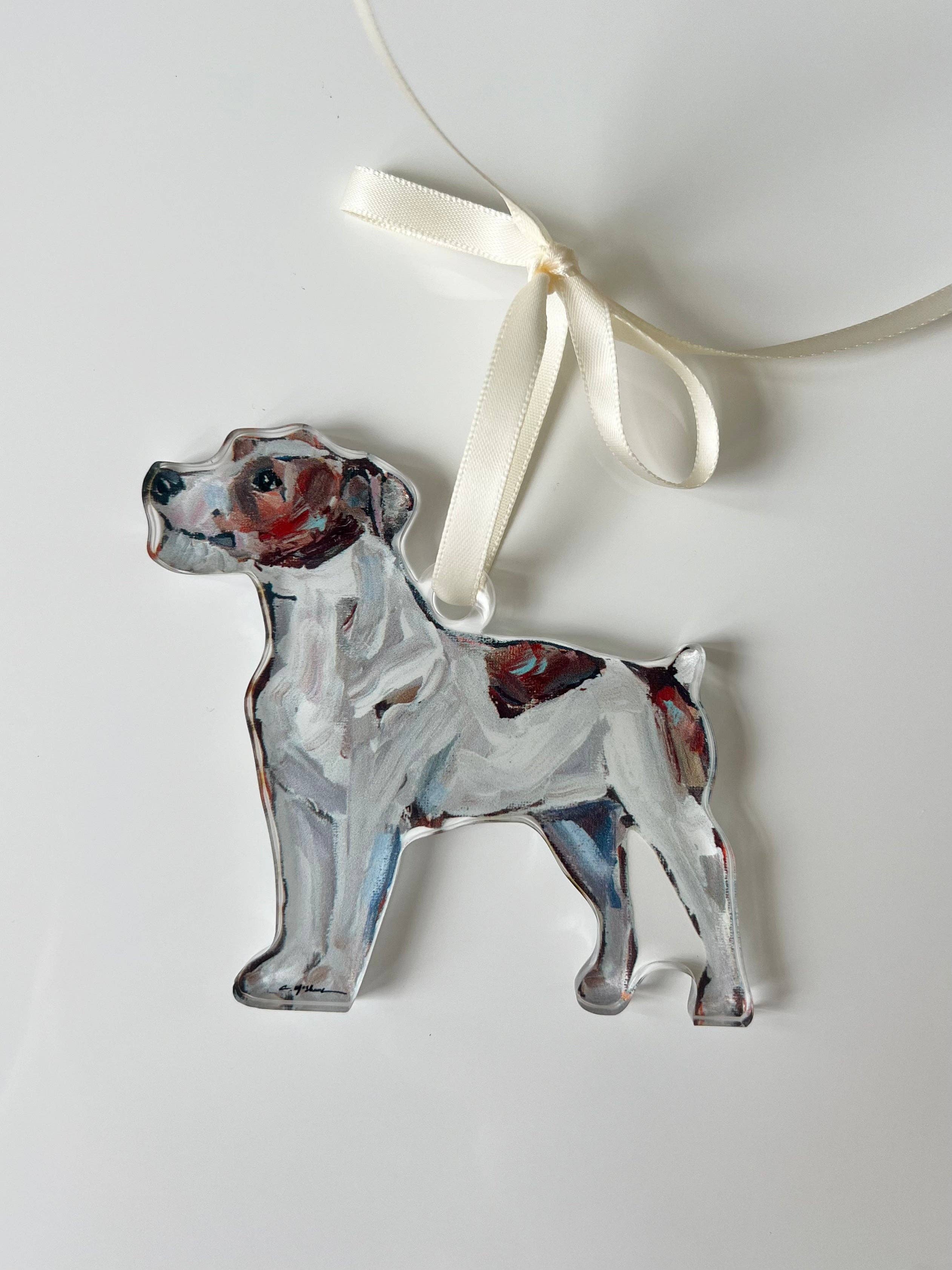 Jack Russell wire-haired Acrylic Ornament