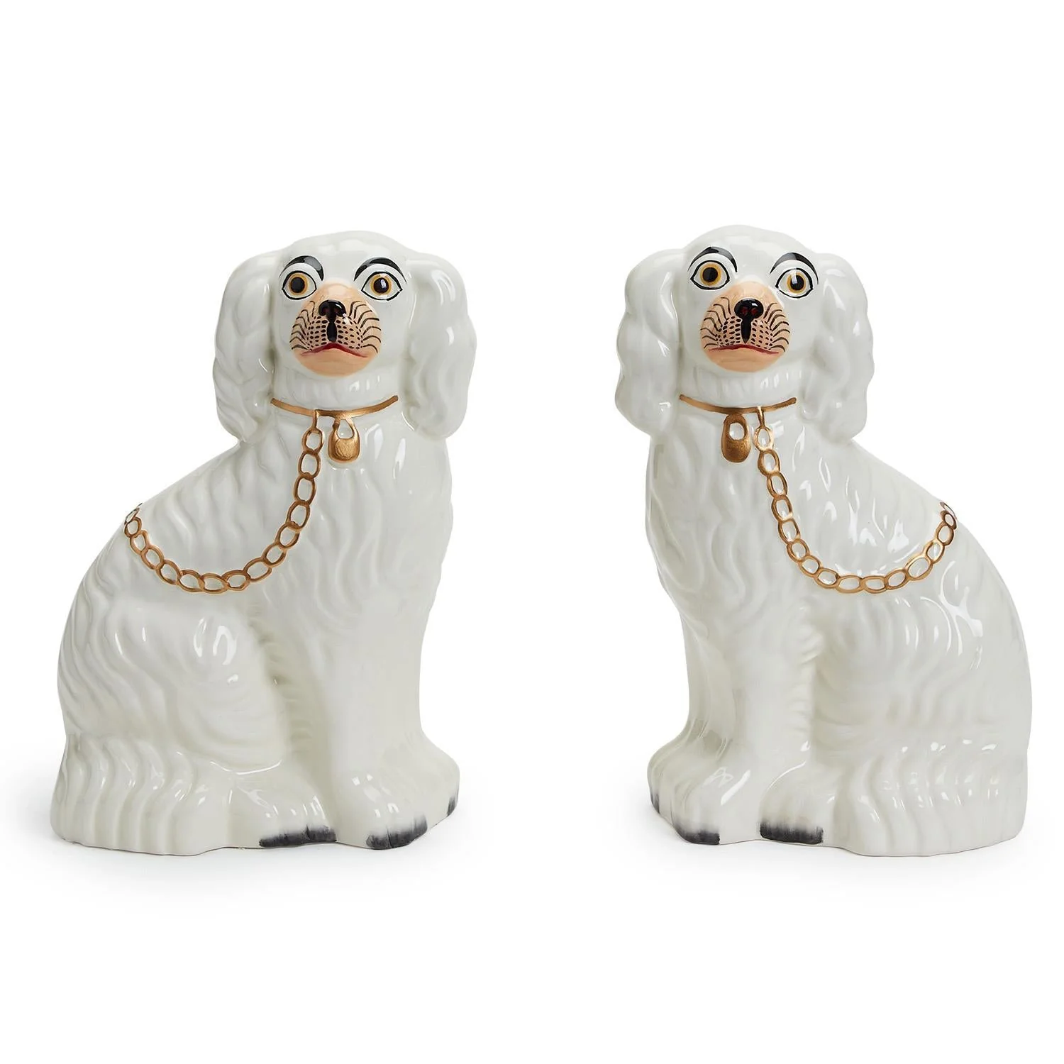 Set of 2 Staffordshire Dog Statues