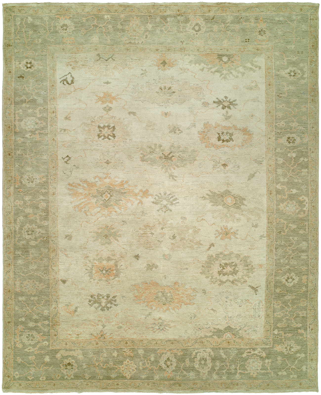 Annalise Linen Sage Rug (2' x 3') CALL FOR PRICING