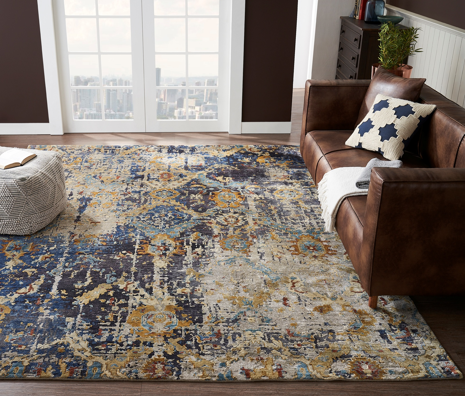 Robert Multi Blue Rug (2'x3') CALL FOR PRICING