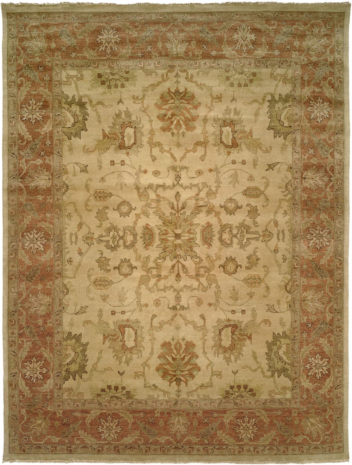 Evie Ivory/Firebrick Rug (4'x6') CALL FOR PRICING