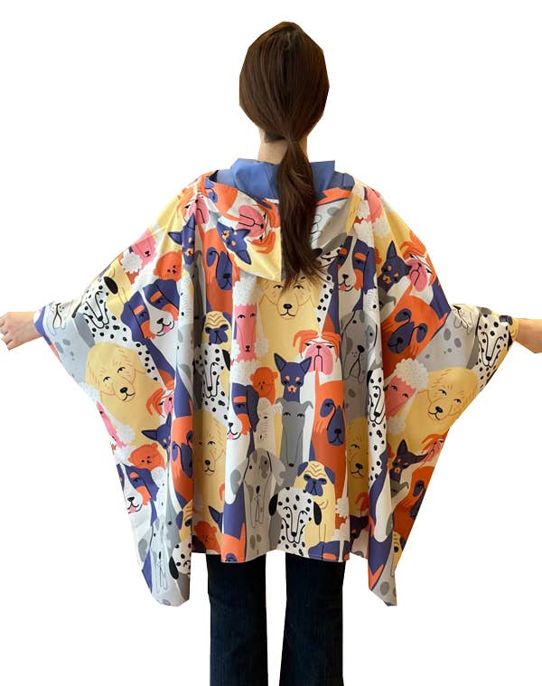 Very Peri Rain Cape - Dogs Collection