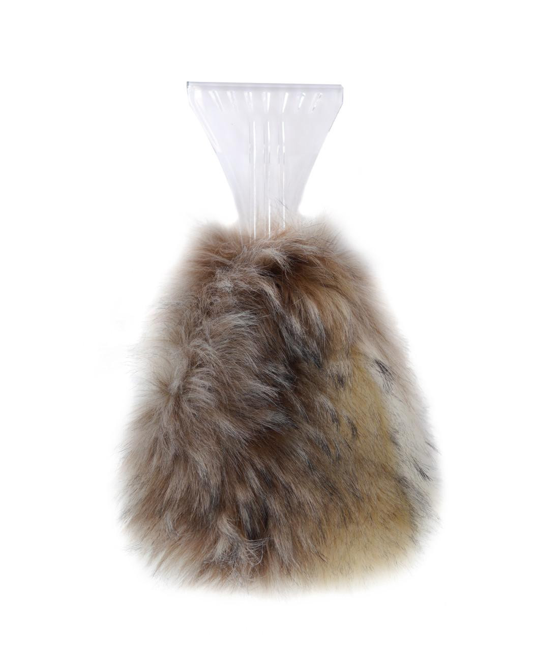 Arctic Wolf Faux Fur Ice Scraper