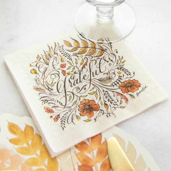 Grateful Paper Cocktail Napkin