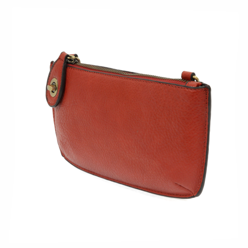 CHERRY RED MINI CROSSBODY WRISTLET CLUTCH