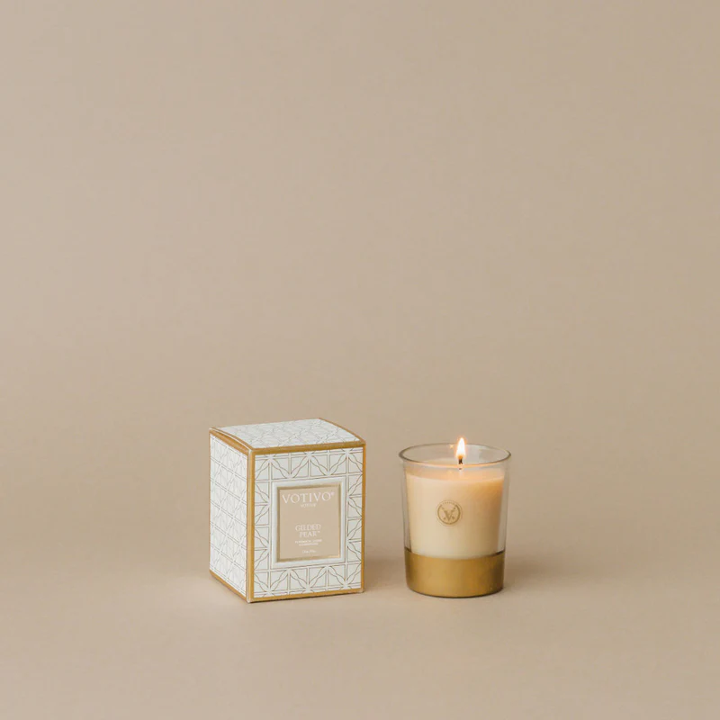 Holiday Collection Votive-Gilded Pear