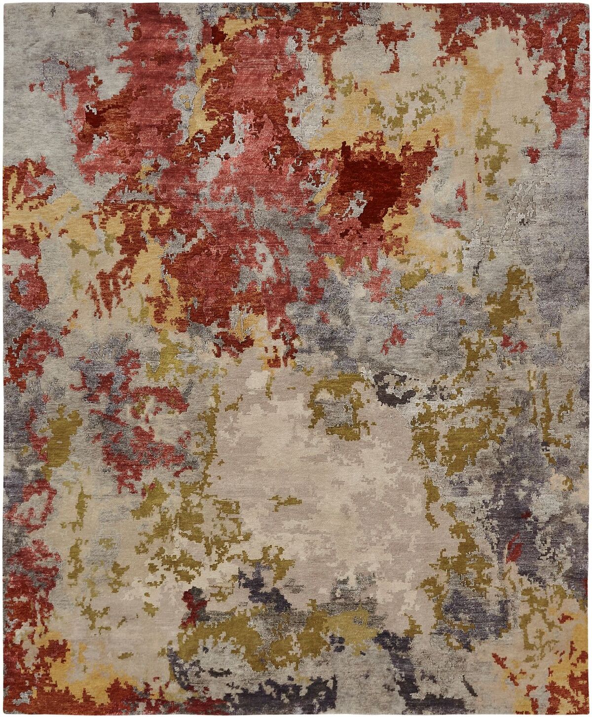 Quincy Crimson/Beige Rug (8'x10') CALL FOR PRICING