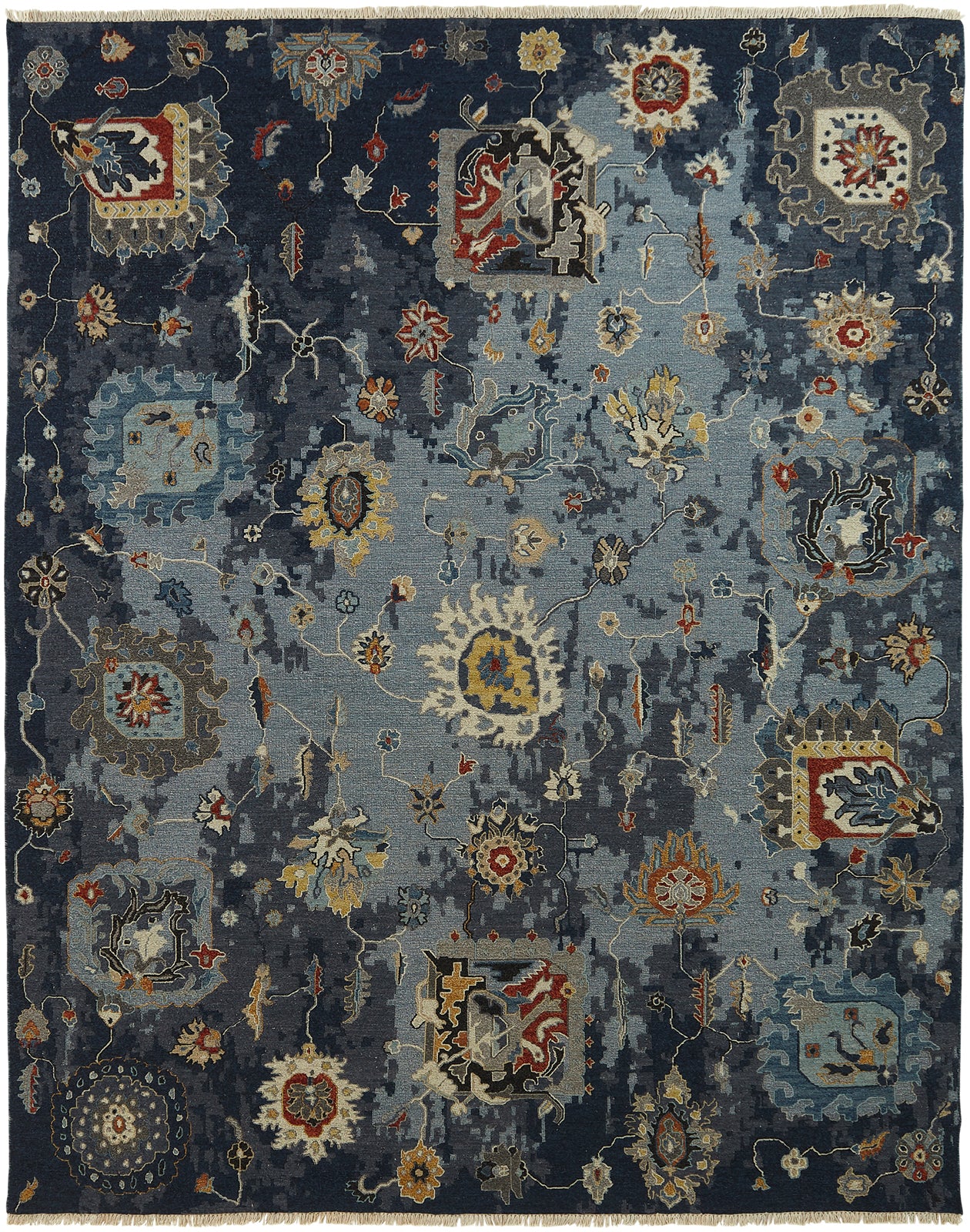 Milos Denim Blues Rug (2'x3')CALL FOR PRICING