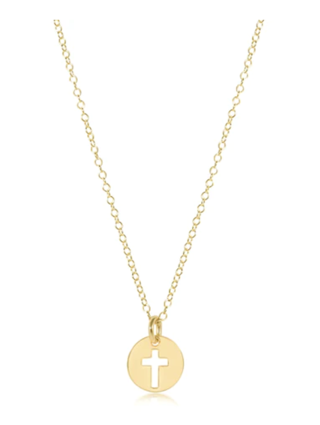 Necklace Gold- Blessed Small Gold Charm